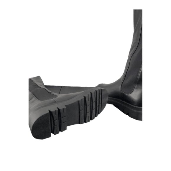 Shoedazzle women's renagaid knee black boots size 10 - Picture 3 of 5